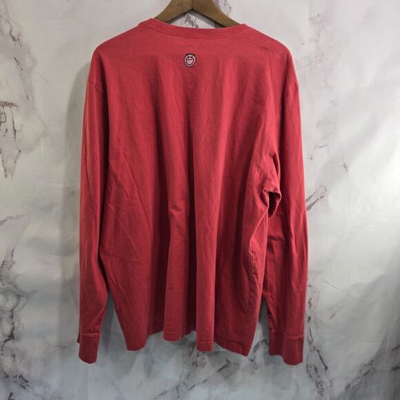 Life Is Good T Shirt Mens XL Snowman Red Tee Long Sleeve Classic Fit Together - Picture 5 of 12